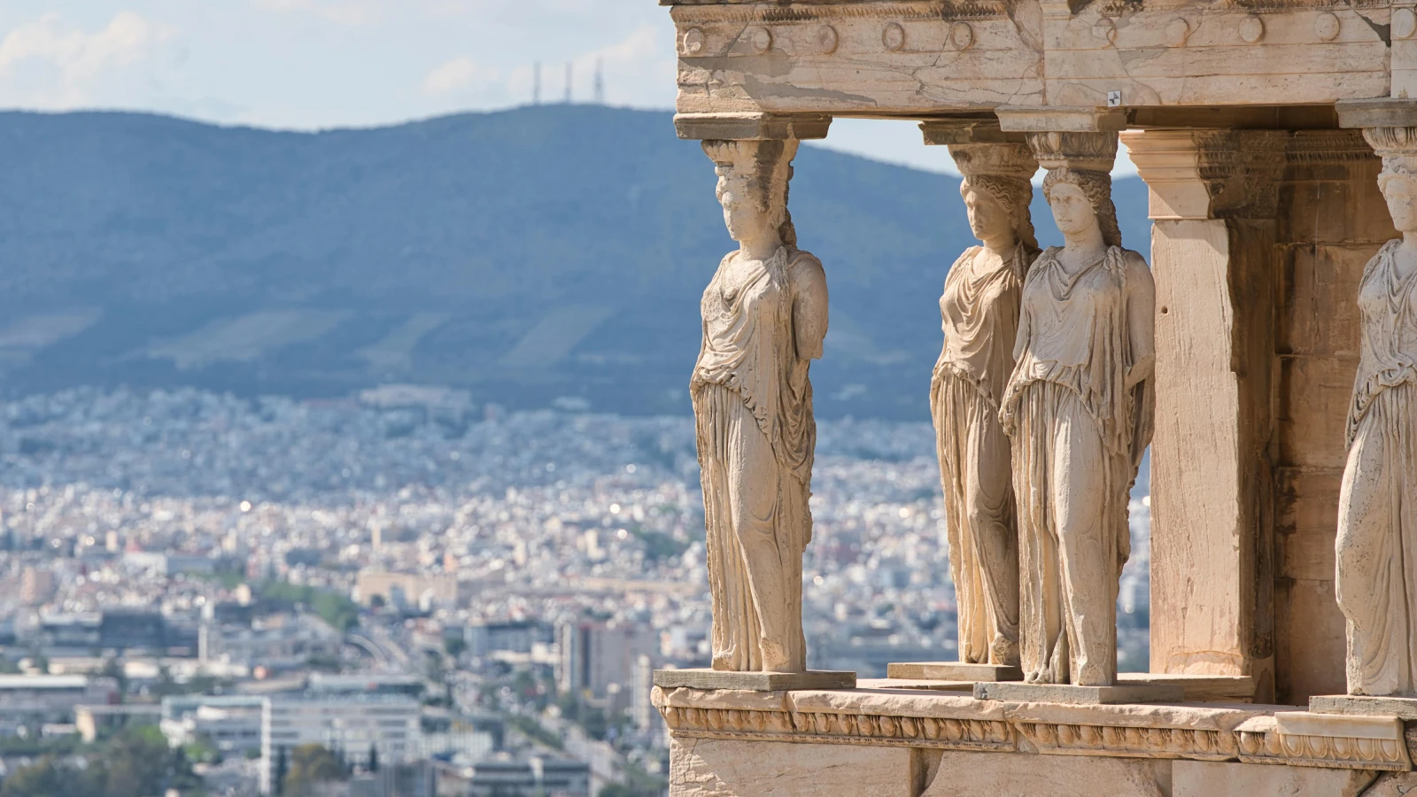 Erechtheion Caryatids stop on Athens road trip